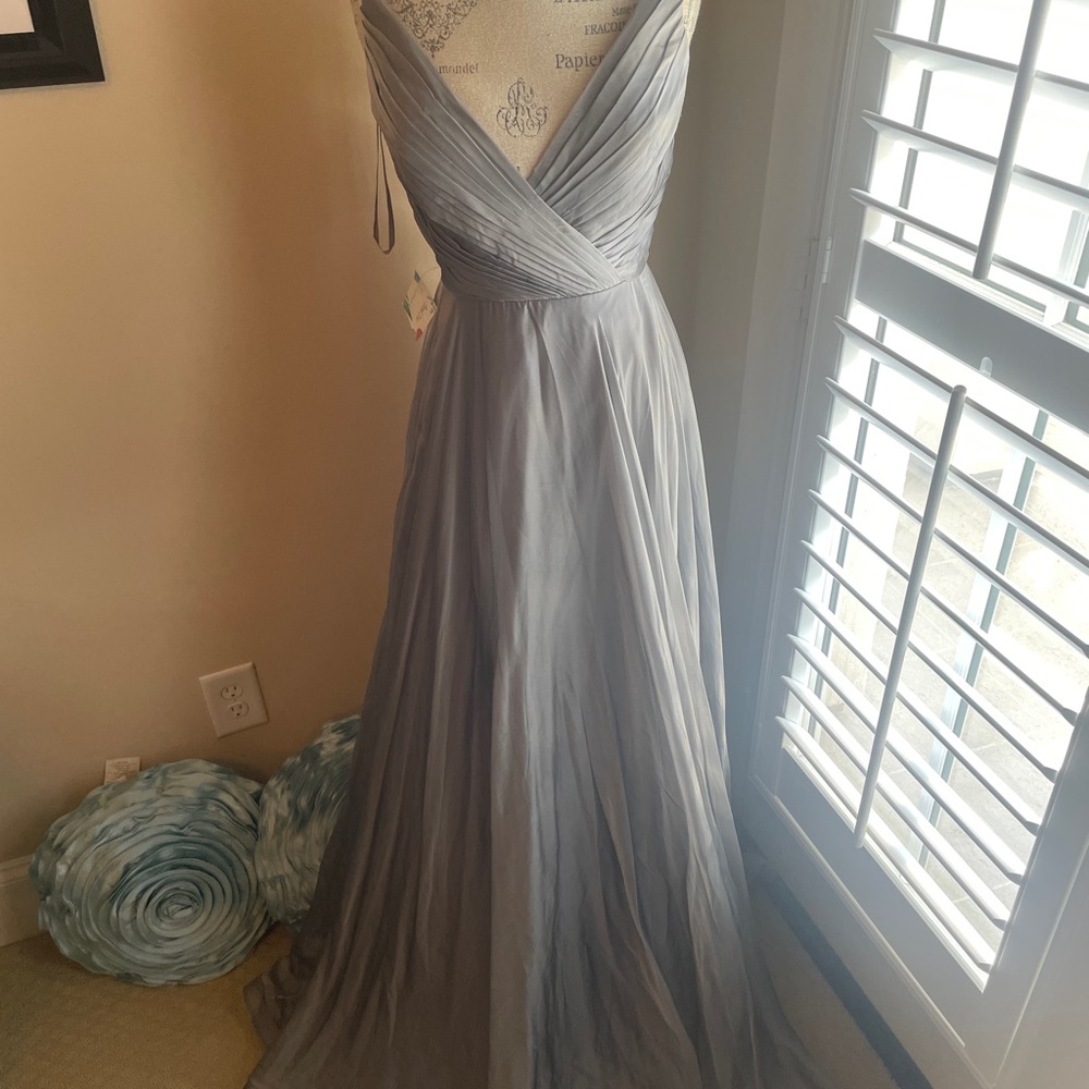 Elegant Gray Evening Gown